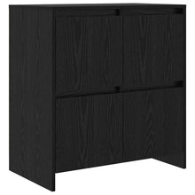 Sideboard Schwarz Eichen-Optik 70 x 41 x 75 cm Holzwerkstoff
