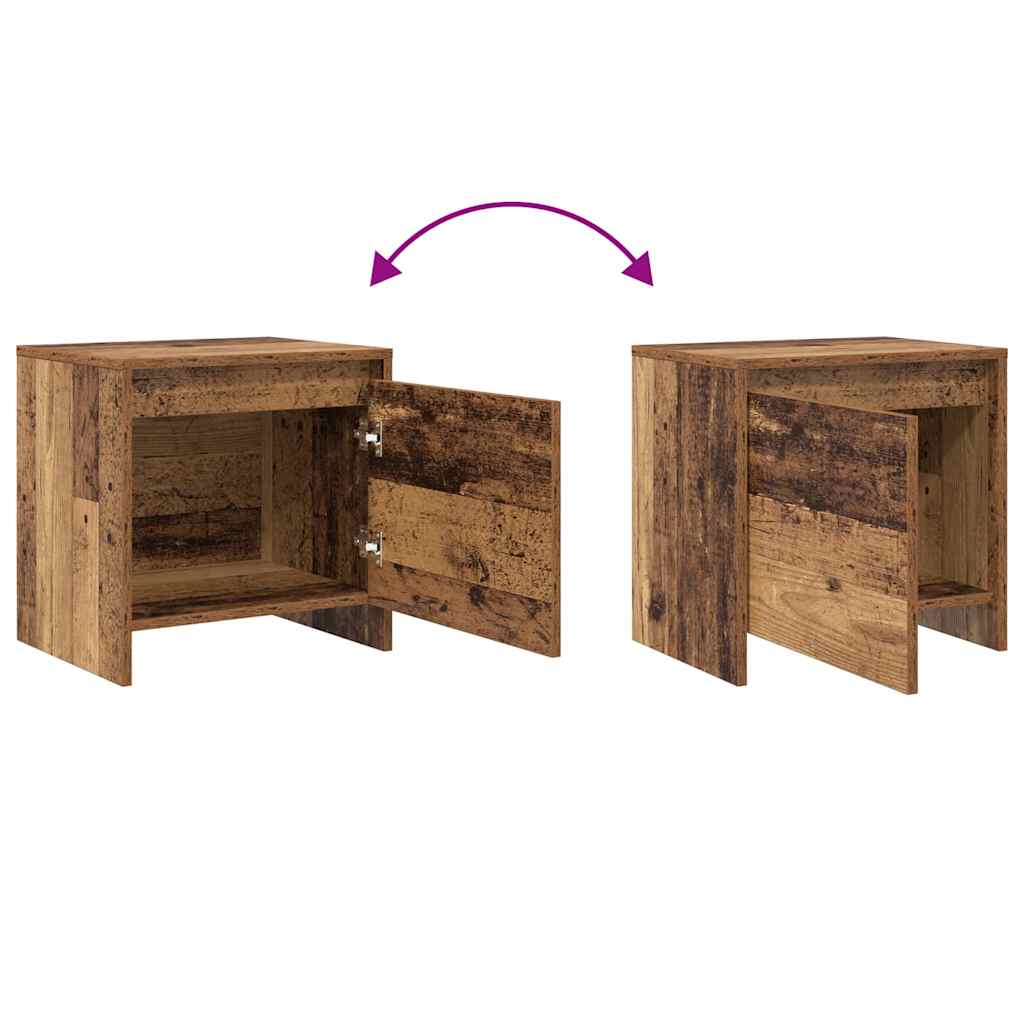 Nachttisch Altholz 45 x 34 x 44.5 cm Holzwerkstoff