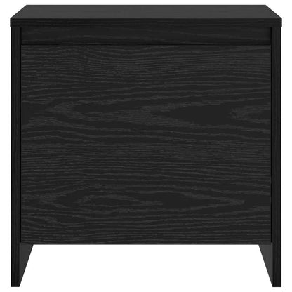 Nachttisch Schwarz Eichen-Optik 45 x 34 x 44.5 cm Holzwerkstoff