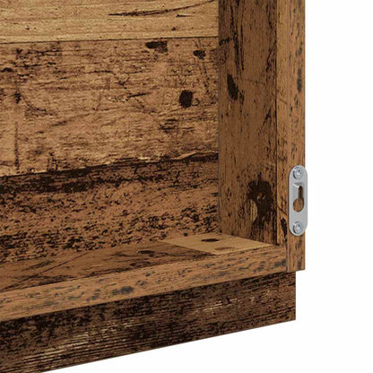 LED Badezimmer Spiegel Altholz 40 x 8,5 x 37 cm Holzwerkstoff