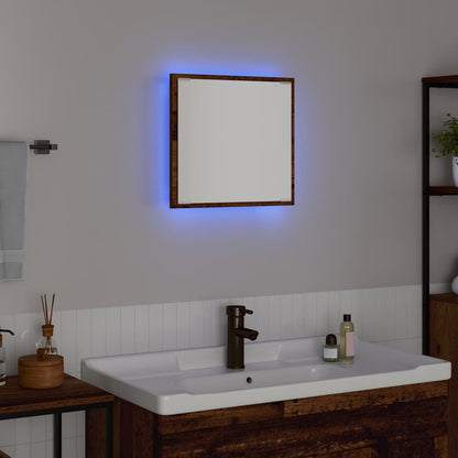LED Badezimmer Spiegel Altholz 40 x 8,5 x 37 cm Holzwerkstoff