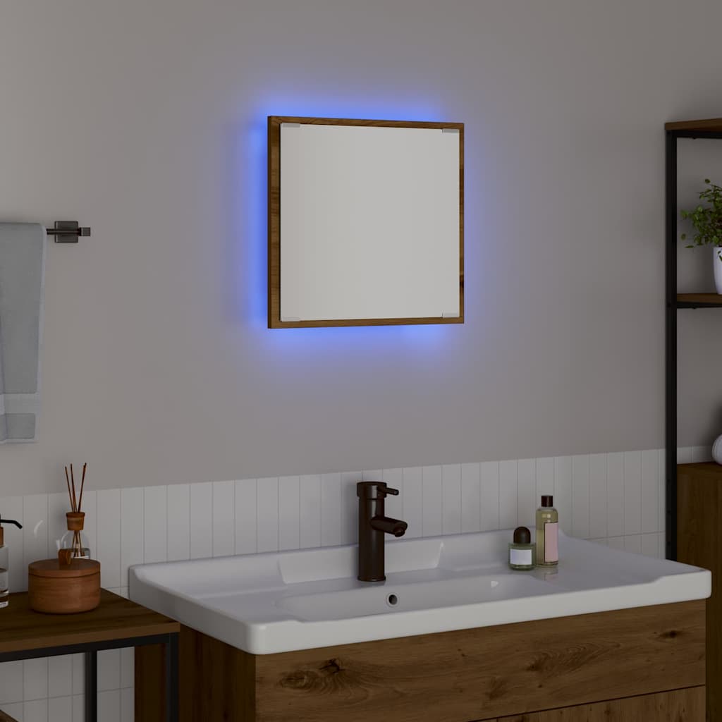 LED Badezimmer Spiegel Artisan-Eiche 40 x 8,5 x 37 cm