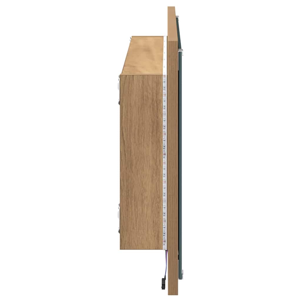 Spiegel Artisan-Eiche 90 x 8.5 x 37 cm Holzwerkstoff