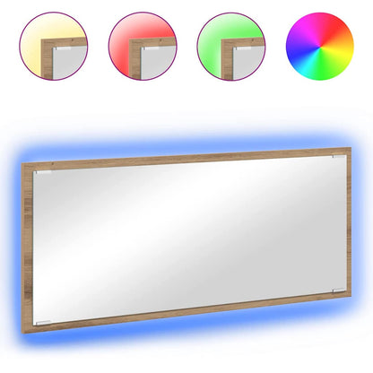 Spiegel Artisan-Eiche 90 x 8.5 x 37 cm Holzwerkstoff