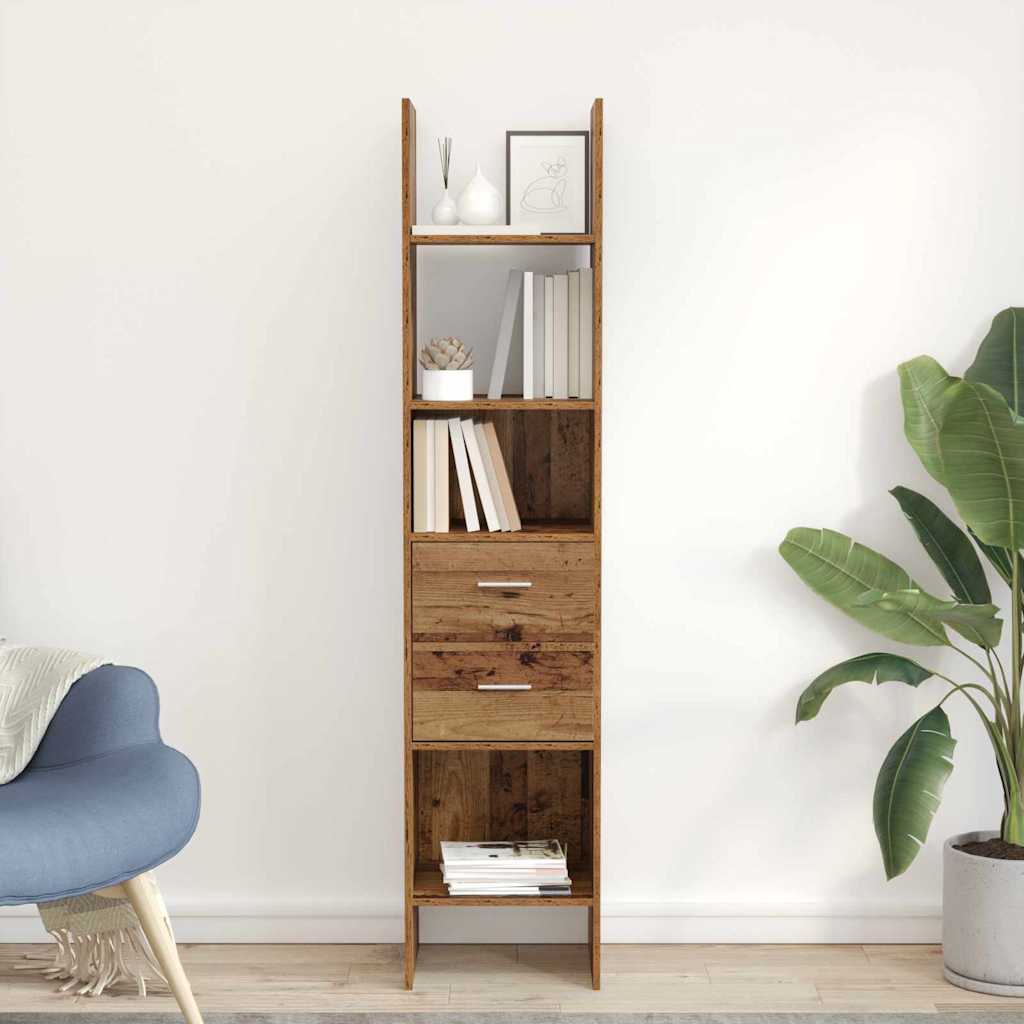 Bücherregal Altholz 40 x 35 x 180 cm Holzwerkstoff