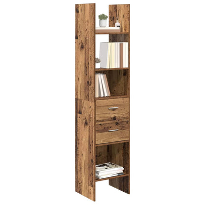 Bücherregal Altholz 40 x 35 x 180 cm Holzwerkstoff