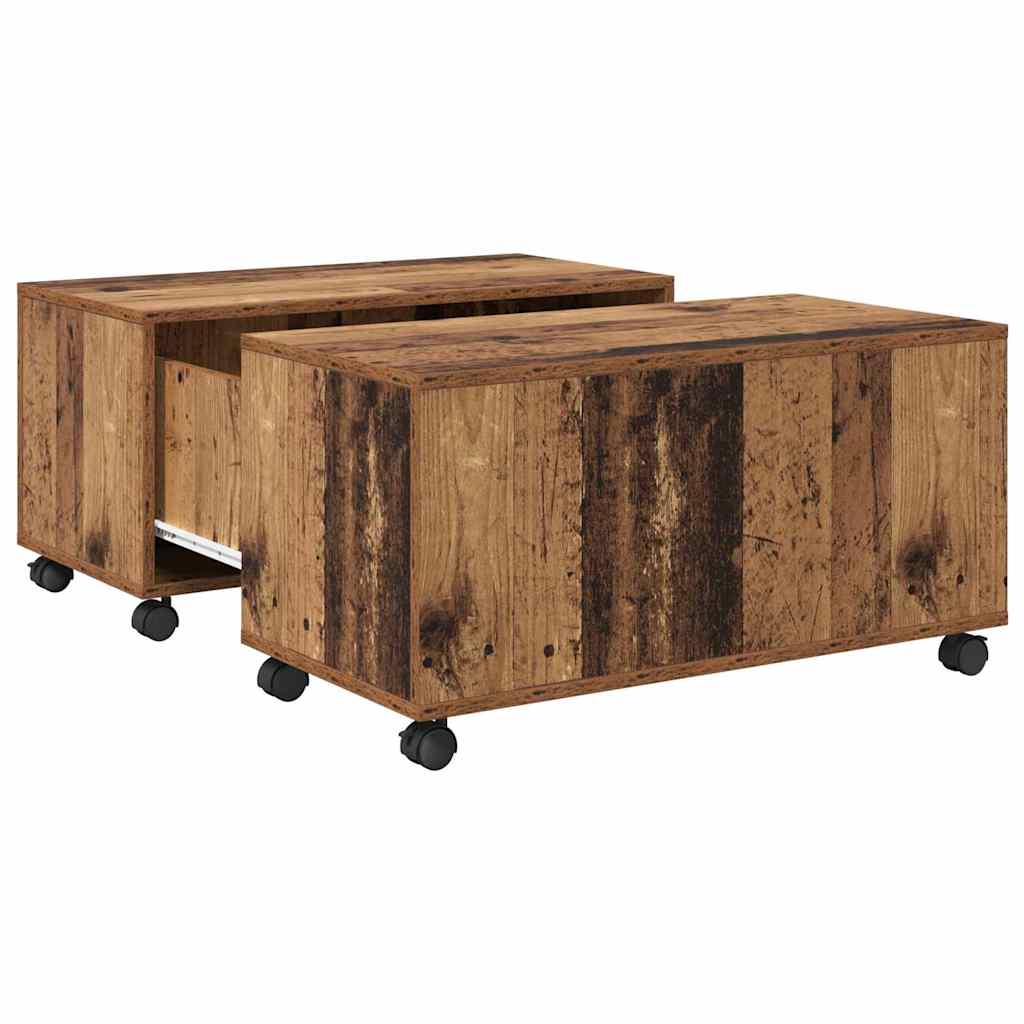 Couchtisch Altholz 75 x 75 x 38 cm Holzwerkstoff