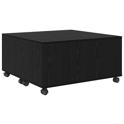 Couchtisch Schwarz Eichen-Optik 75 x 75 x 38 cm Holzwerkstoff