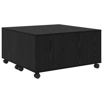 Couchtisch Schwarz Eichen-Optik 75 x 75 x 38 cm Holzwerkstoff