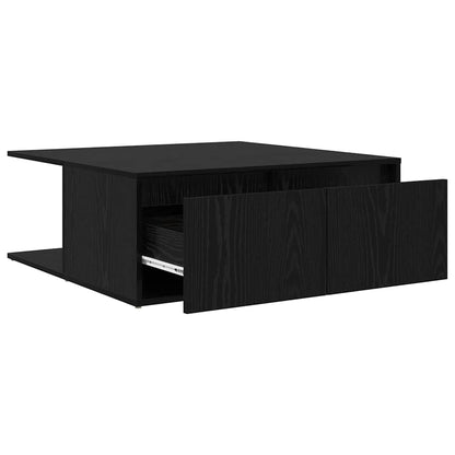 Couchtisch Schwarz Eichen-Optik 80 x 80 x 31 cm Holzwerkstoff