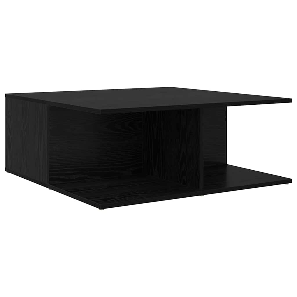 Couchtisch Schwarz Eichen-Optik 80 x 80 x 31 cm Holzwerkstoff