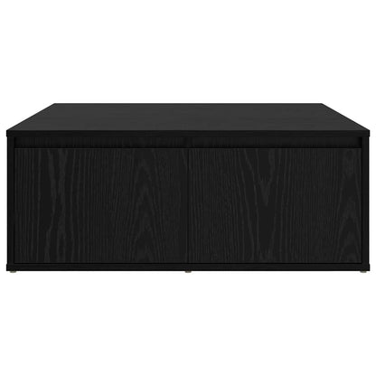 Couchtisch Schwarz Eichen-Optik 80 x 80 x 31 cm Holzwerkstoff