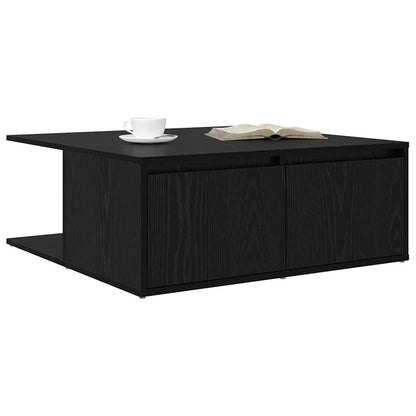 Couchtisch Schwarz Eichen-Optik 80 x 80 x 31 cm Holzwerkstoff