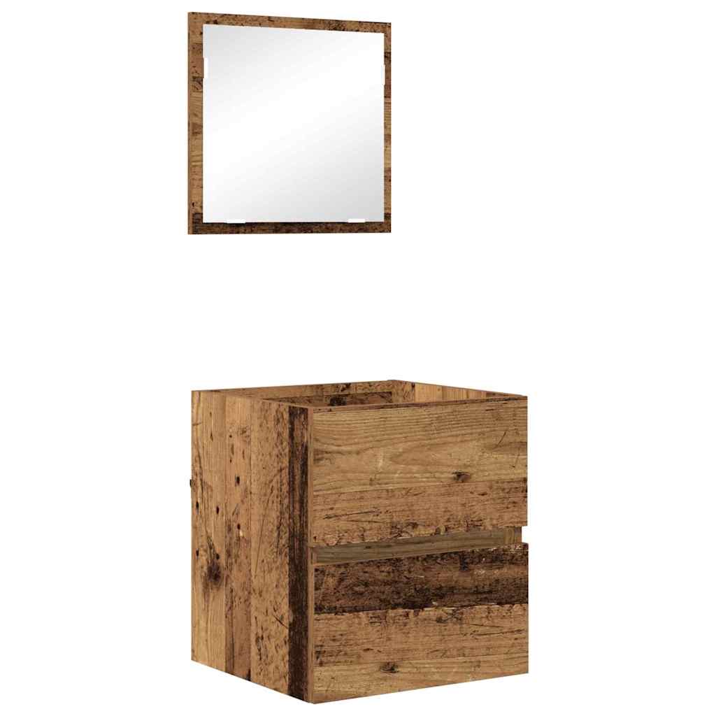 Badezimmerschrank Altholz 41 x 38.5 x 45 cm Holzwerkstoff