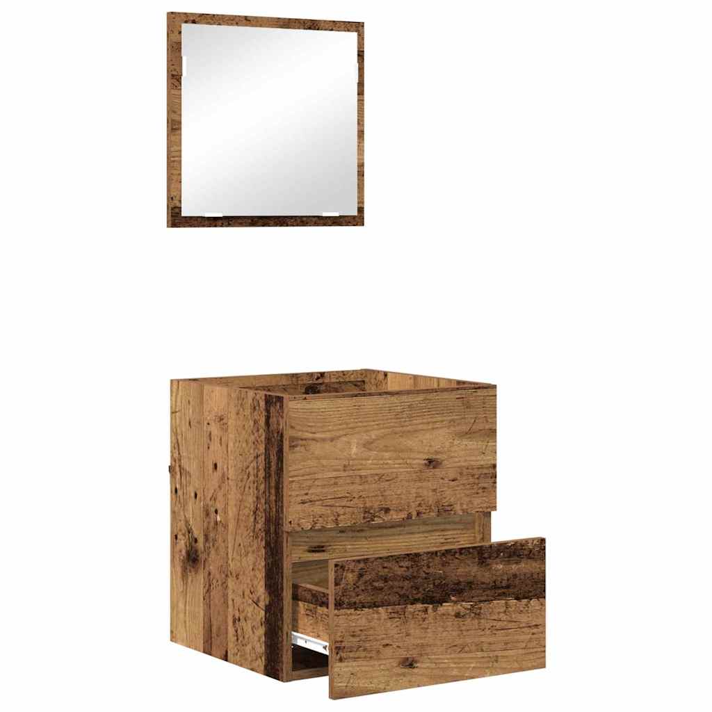 Badezimmerschrank Altholz 41 x 38.5 x 45 cm Holzwerkstoff