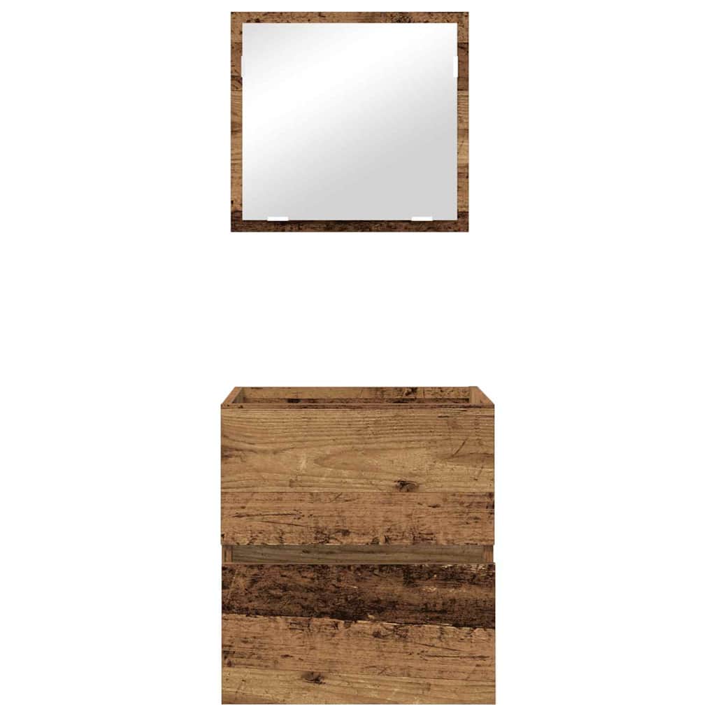 Badezimmerschrank Altholz 41 x 38.5 x 45 cm Holzwerkstoff
