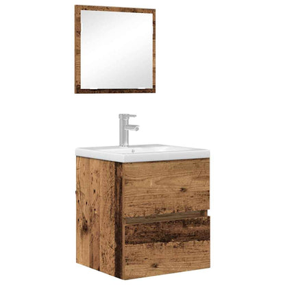 Badezimmerschrank Altholz 41 x 38.5 x 45 cm Holzwerkstoff