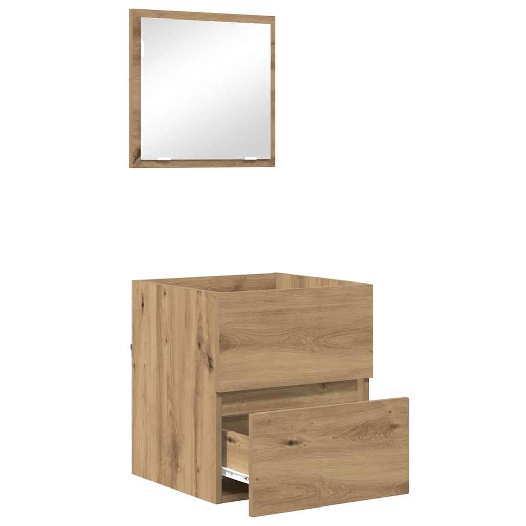 Badezimmerschrank Artisan-Eiche 41 x 38.5 x 45 cm Holzwerkstoff