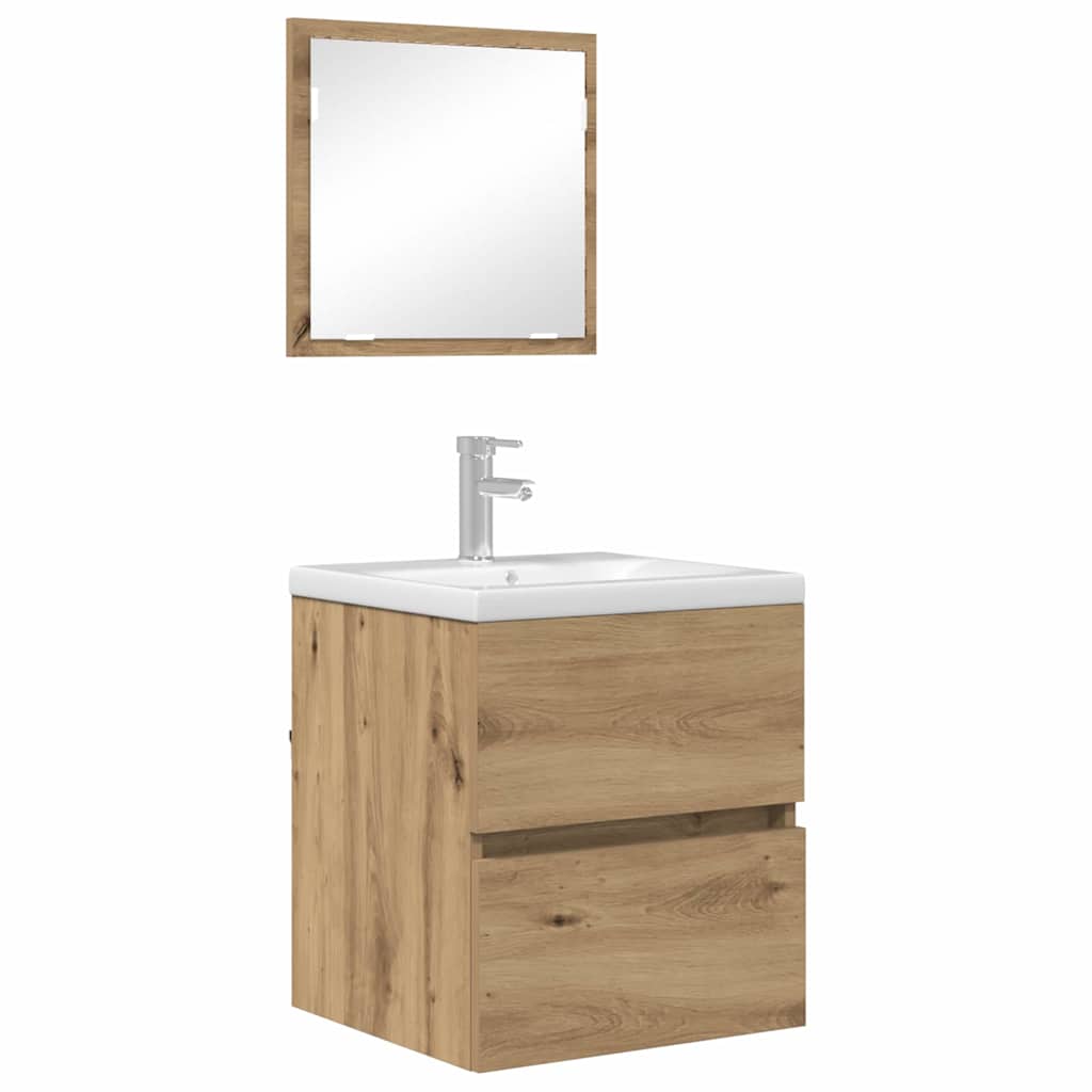 Badezimmerschrank Artisan-Eiche 41 x 38.5 x 45 cm Holzwerkstoff