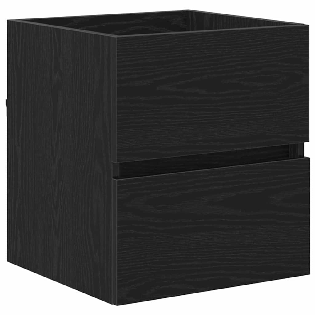 Badezimmerschrank Schwarz Eichen-Optik 41 x 38.5 x 45 cm