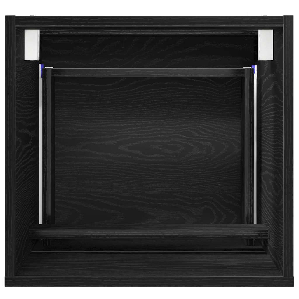 Badezimmerschrank Schwarz Eichen-Optik 41 x 38.5 x 45 cm