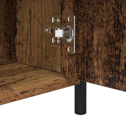 Nachttisch mit Schubladen Altholz 40 x 42 x 60 cm Holzwerkstoff