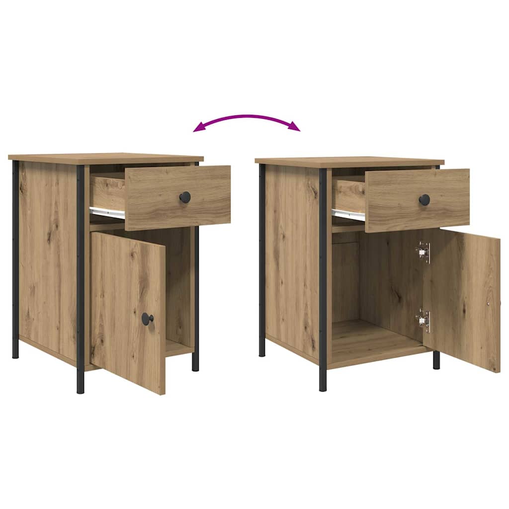 Nachttisch 2 pcs Artisan-Eiche 40 x 42 x 60 cm Holzwerkstoff