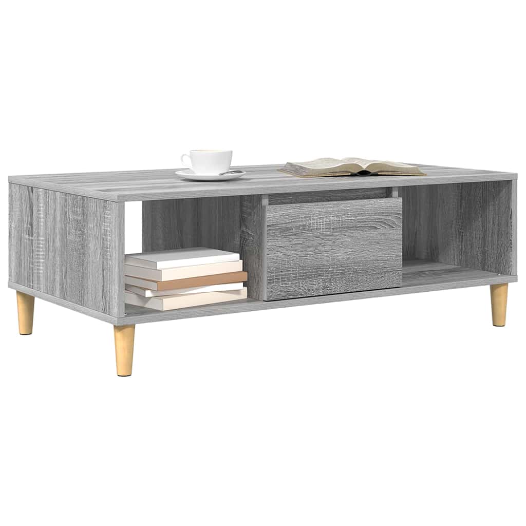 Couchtisch Grau Sonoma 103,5 x 60 x 35 cm Holzwerkstoff