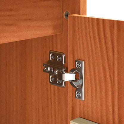 Sideboard Braun 111 x 34 x 60 cm Massivholz Kiefer