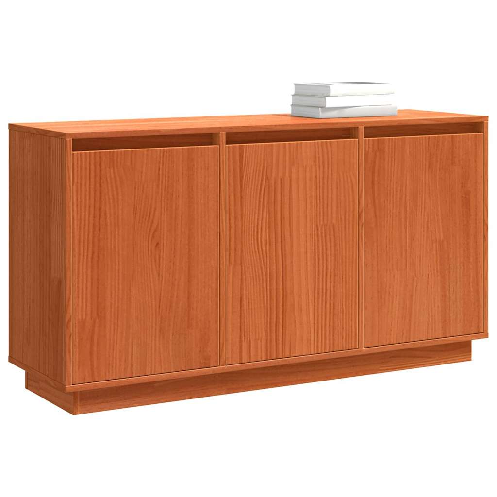 Sideboard Braun 111 x 34 x 60 cm Massivholz Kiefer
