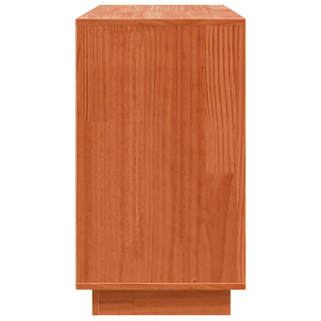 Sideboard Braun 111 x 34 x 60 cm Massivholz Kiefer