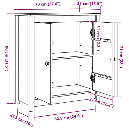 Sideboard Braun 70 x 35 x 80 cm
