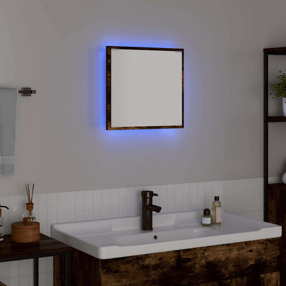 LED Badezimmer Spiegel Geräucherte Eiche 40 x 8,5 x 37 cm