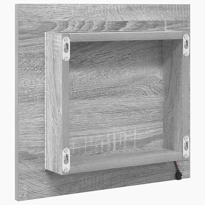 LED Badezimmer Spiegel Graues Sonoma 40 x 8,5 x 37 cm