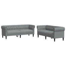 Sofa Set Hellgrau Stoff
