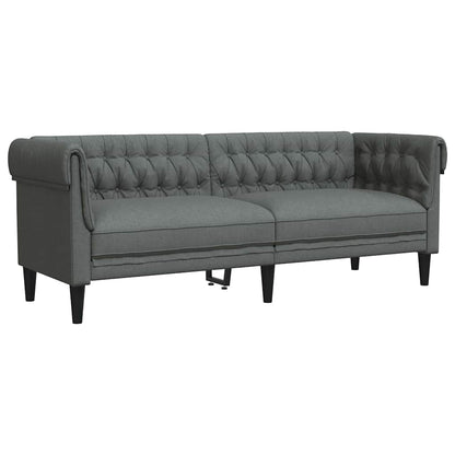 Sofa Set Dunkelgrau Stoff