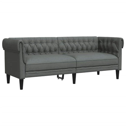 Sofa Set Dunkelgrau Stoff