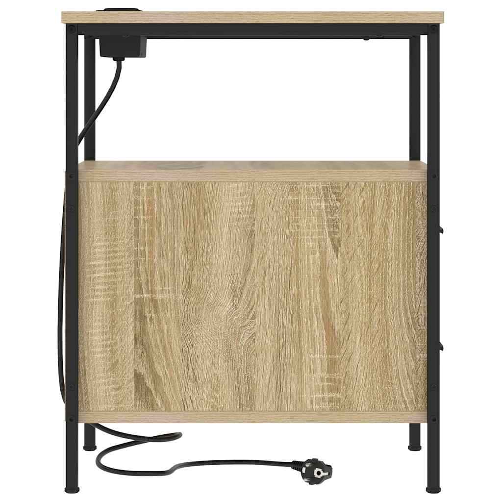 Nachttisch 2 pcs Sonoma-Eiche 30 x 48 x 61 cm Holzwerkstoff