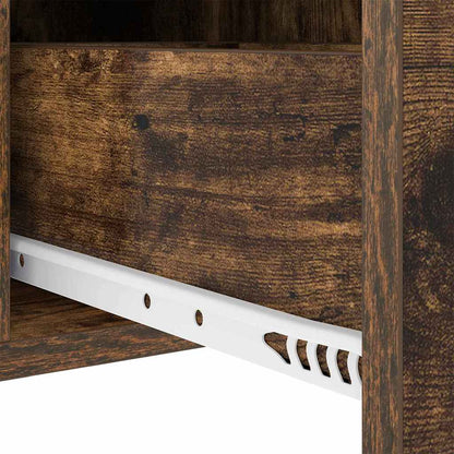 Nachttisch 2 pcs Räuchereiche 30 x 48 x 61 cm Holzwerkstoff