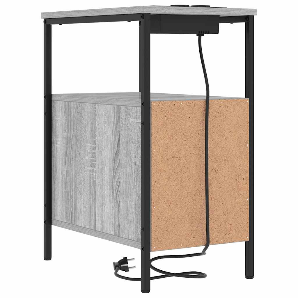 Nachttisch Grau Sonoma 30 x 48 x 61 cm Holzwerkstoff