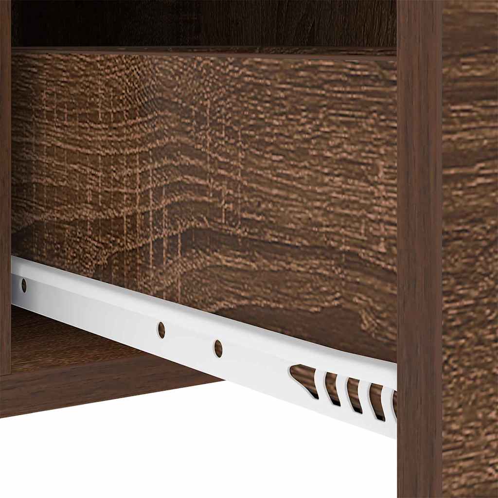 Nachttisch Braun Eichen-Optik 30 x 48 x 61 cm Holzwerkstoff