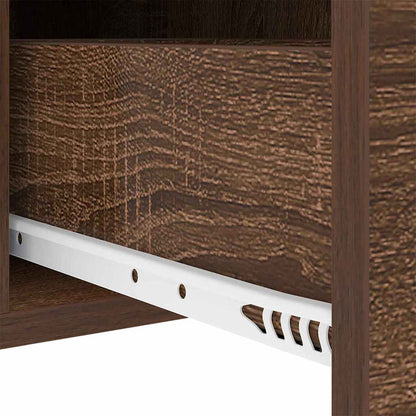 Nachttisch Braun Eichen-Optik 30 x 48 x 61 cm Holzwerkstoff
