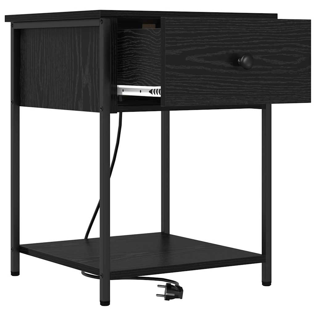 Nachttisch Schwarze Eiche 42 x 41 x 56 cm Holzwerkstoff