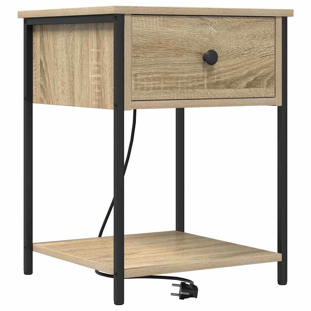 Nachttisch 2 pcs Sonoma Eiche 42 x 41 x 56 cm Holzwerkstoff