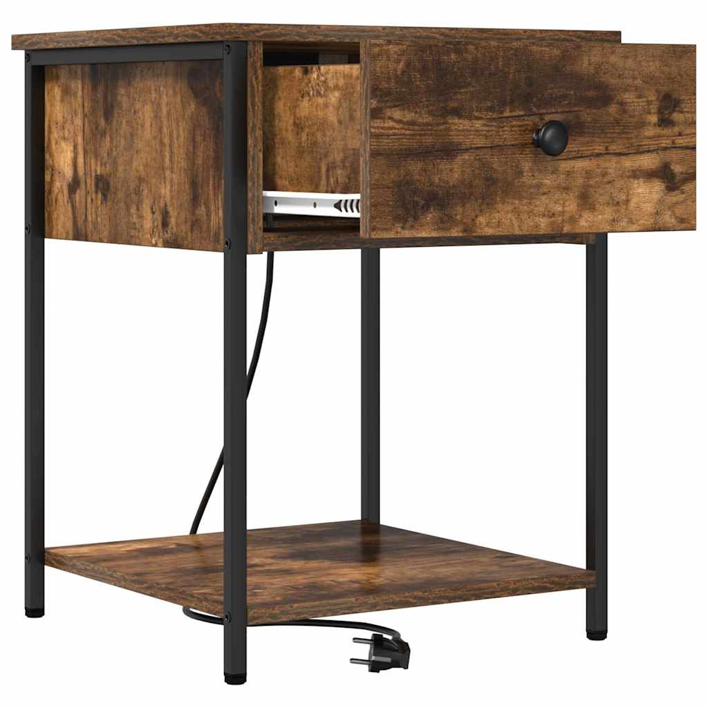 Nachttisch Räuchereiche 42 x 41 x 56 cm Holzwerkstoff