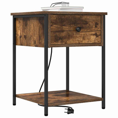 Nachttisch Räuchereiche 42 x 41 x 56 cm Holzwerkstoff