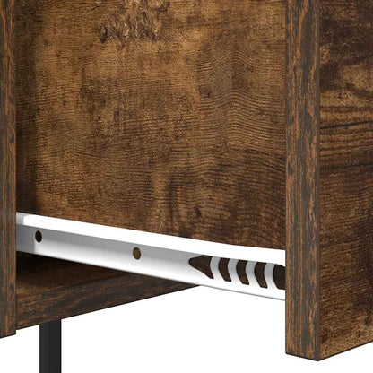 Nachttisch 2 pcs Räuchereiche 42 x 41 x 56 cm Holzwerkstoff