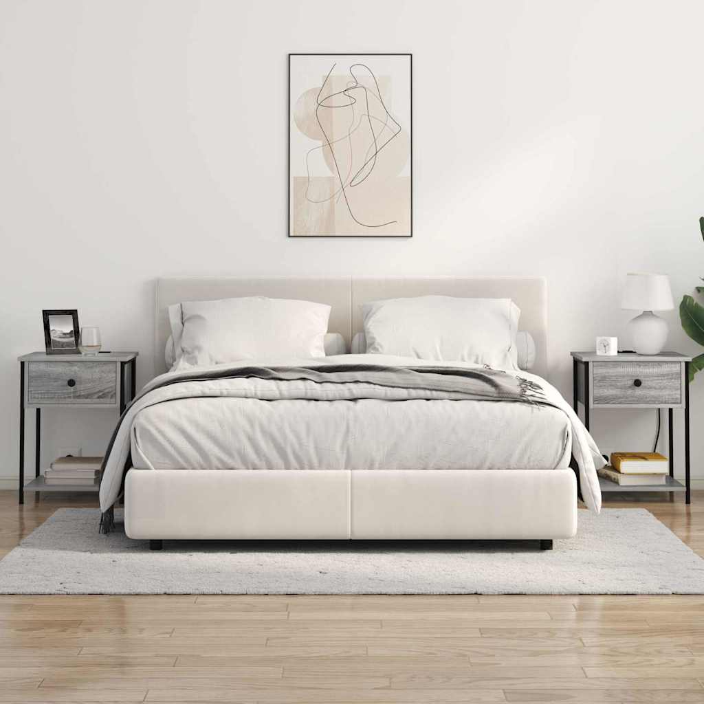 Nachttisch Grau Sonoma 42 x 41 x 56 cm Holzwerkstoff