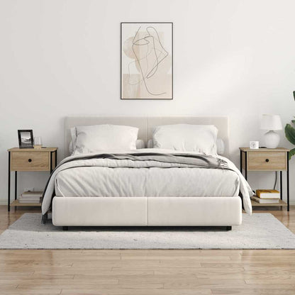 Nachttisch mit Ladestation Sonoma Eiche Holzwerkstoff