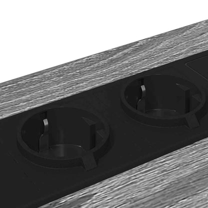 Nachttisch mit Ladestation 2 pcs Grau Sonoma Holzwerkstoff